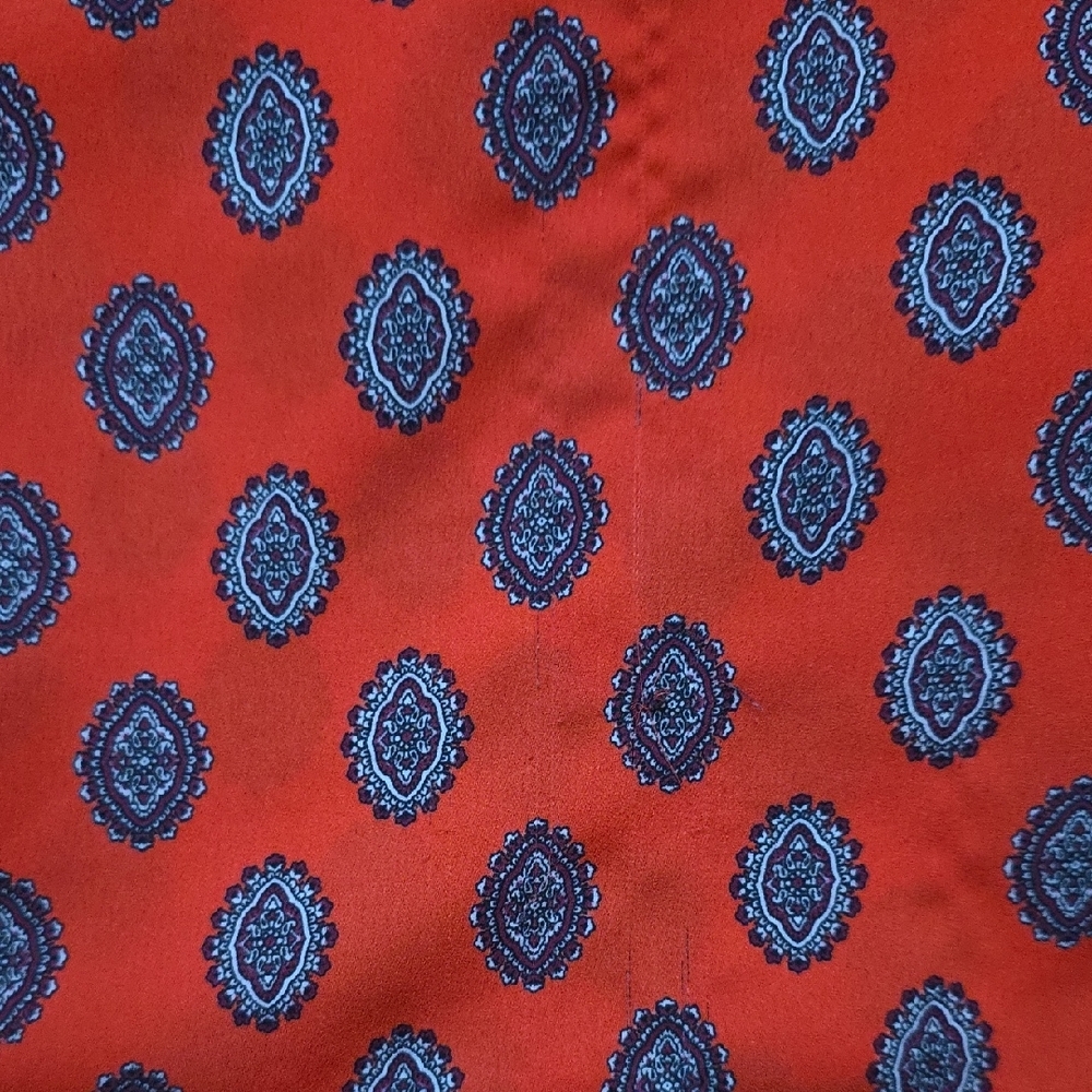 Women's Red Patterned Top - Picture 6 of 6